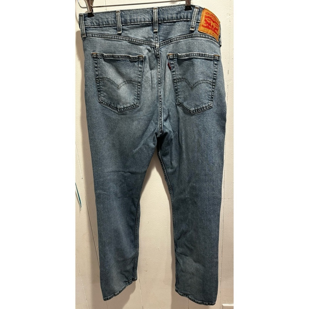 Levi's 514 W 38 L 30 Blue Relaxed Fit Distressed Jeans - Picture 2 of 5